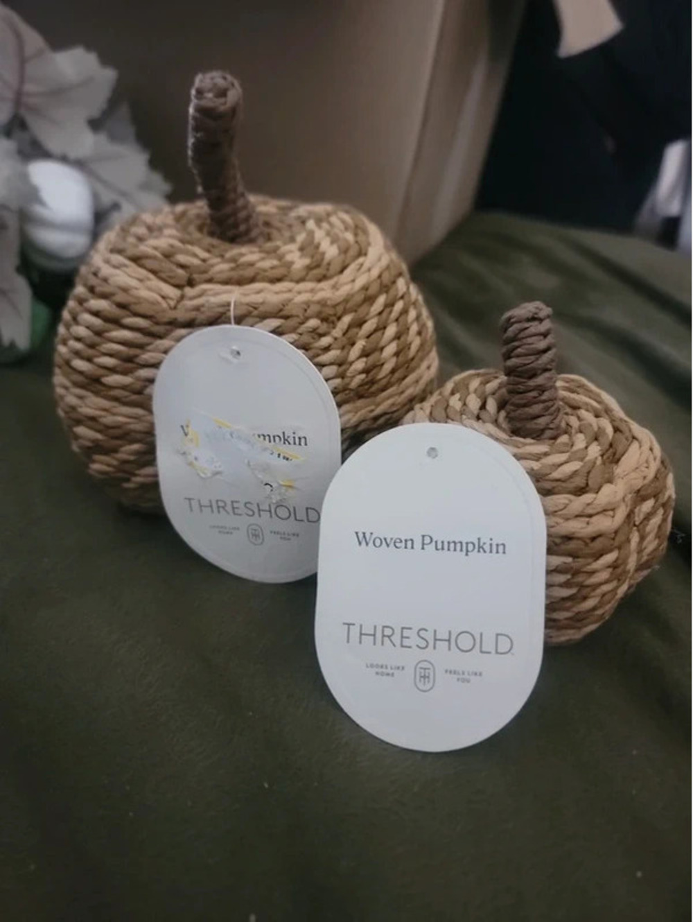 2 threshold wicker pumpkins - Picture 6 of 6